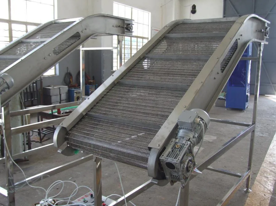 Stainless Steel Chain Mesh Belt High Quality Hot Food Handling Conveyor 304 Stainless Steel Mesh Belt Conveyor