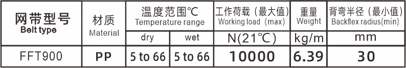 Haasbelts Chains Flat Friction Top 900 Plastic Modular Belt