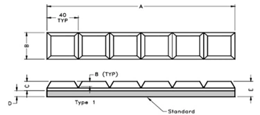 T184082 Belt Wear Strip