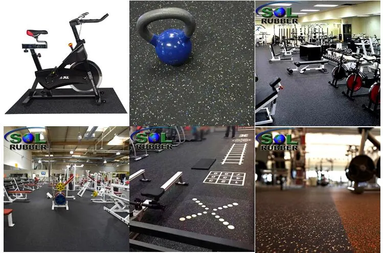 Sol Rubber Non Slip Wholesale Fitness EPDM Rubber Roll Gym Flooring