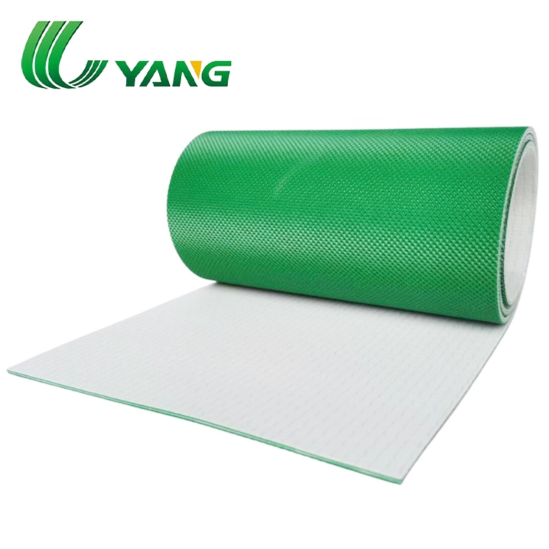 Customized Industrial Low Friction Diamond Profile PVC Conveyor Belt for Textile Machine