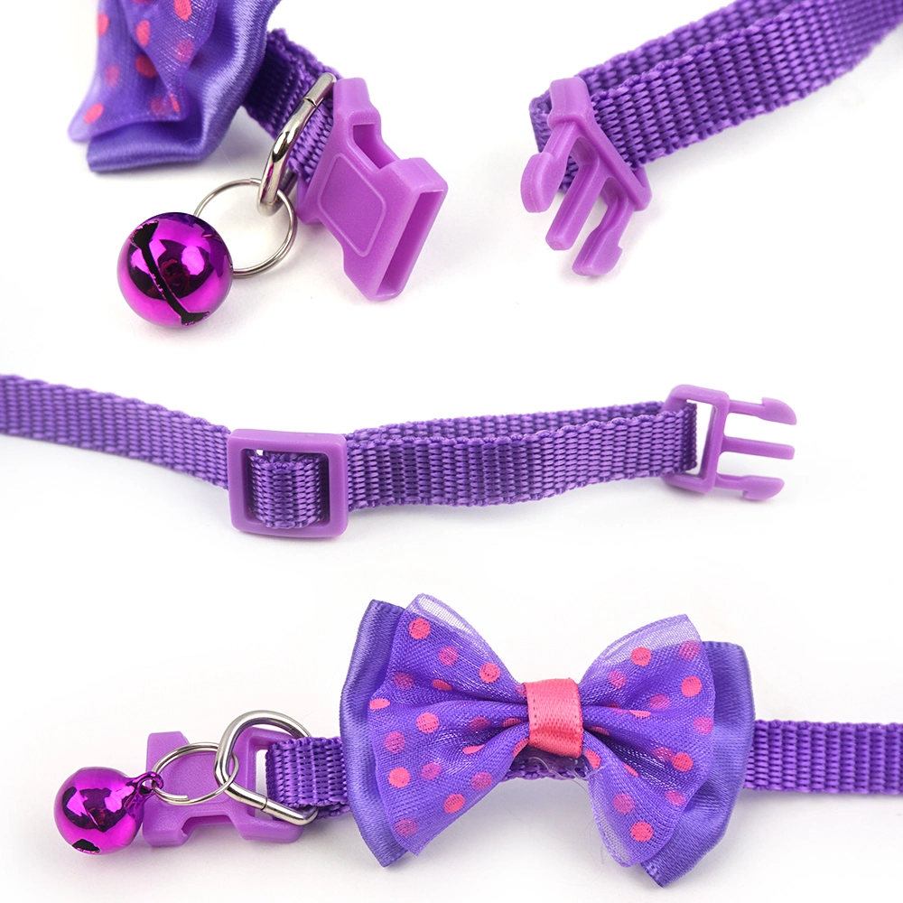 Puppy Pet Collars &amp; Leashes Pet Collar with Bow Tie Djustable Fashionable Cat Puppy Collar