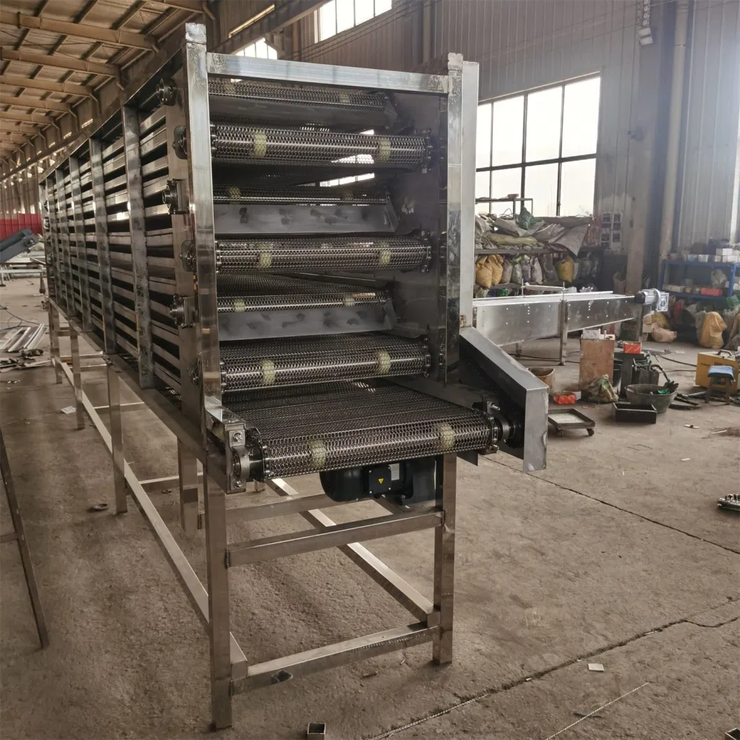 Fermentation Mesh Belt Spiral Tower Conveyor in Bread and Dessert Food Workshop