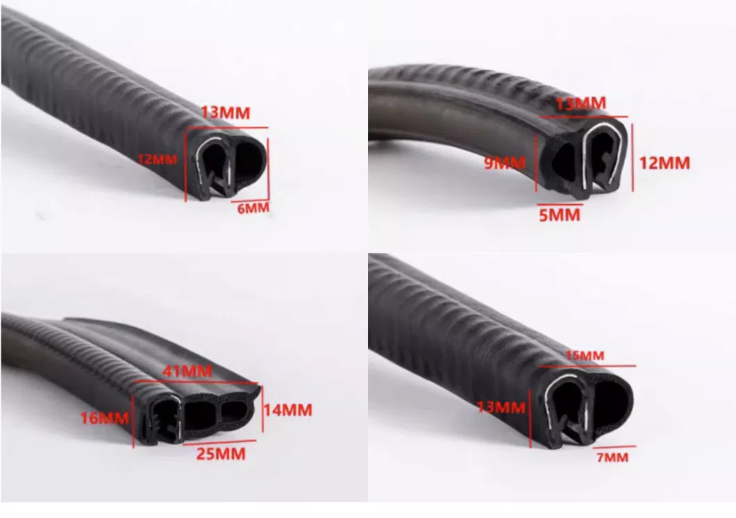 Jinhu Factory Supply Extruded EPDM PVC Profiles Wear Strip Plastic Strip (OEM)