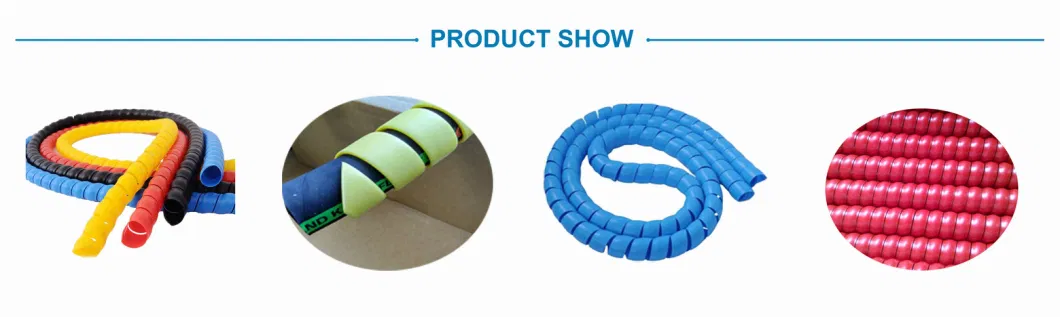 HDPE PP Spiral Winding Hose Protector Machine / Spiral Wrapping Bands Protector Production Line