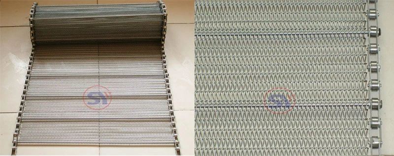 Horizontal Wire Mesh Belt Conveyor with Lifting Baffle for Furnace Slag