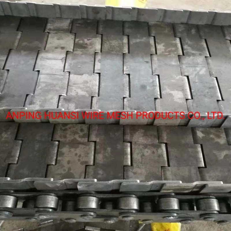 Chain Plate Slat Steel Hinge Conveyor Belt for Hot Treatment