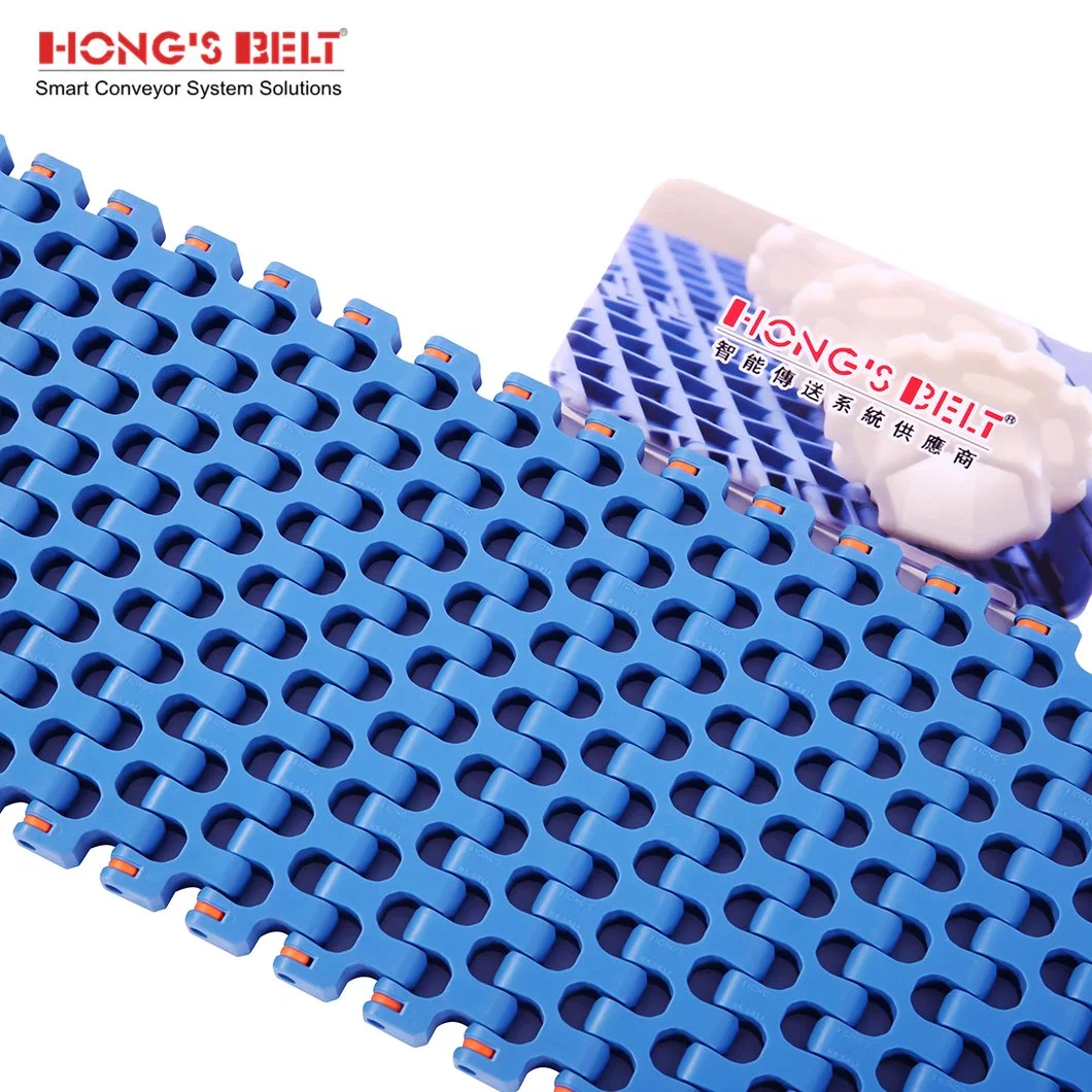 Hongsbelt Opening Plastic Conveyor Modular Belt for Seafood Food Processing Line