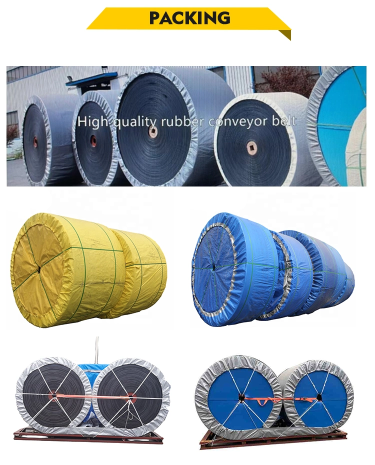 Factory Transport Heavy Goods Cheap Ep 200 15 MPa Rubber Conveyor Belt Types