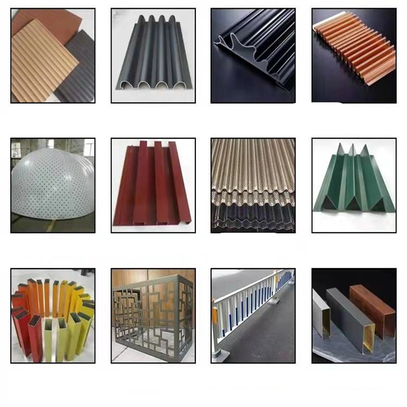 3D Aluminum Profile Curtain Wall Panel Facade Cladding Metal Customized Color Open Cell Grid