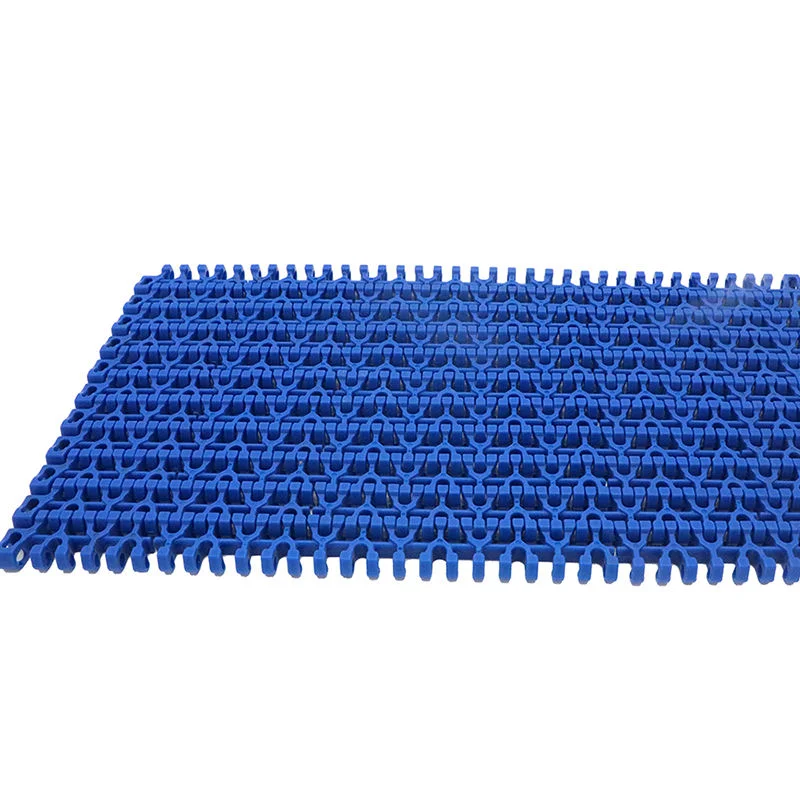 High Strength Blue Plastic Chain Plate Conveyor Belt, Suitable for Food, Tires, Packaging and Beverage Transportation