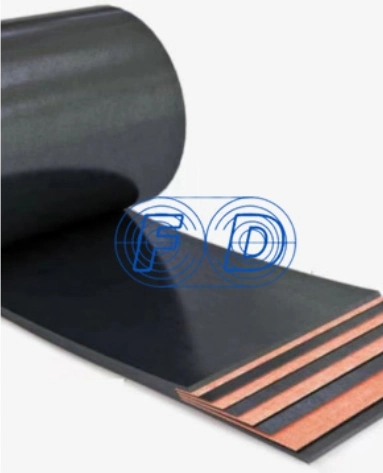 China Industrial High Temperature Resistant EPDM Rubber Conveyor Belt for Steel Plant