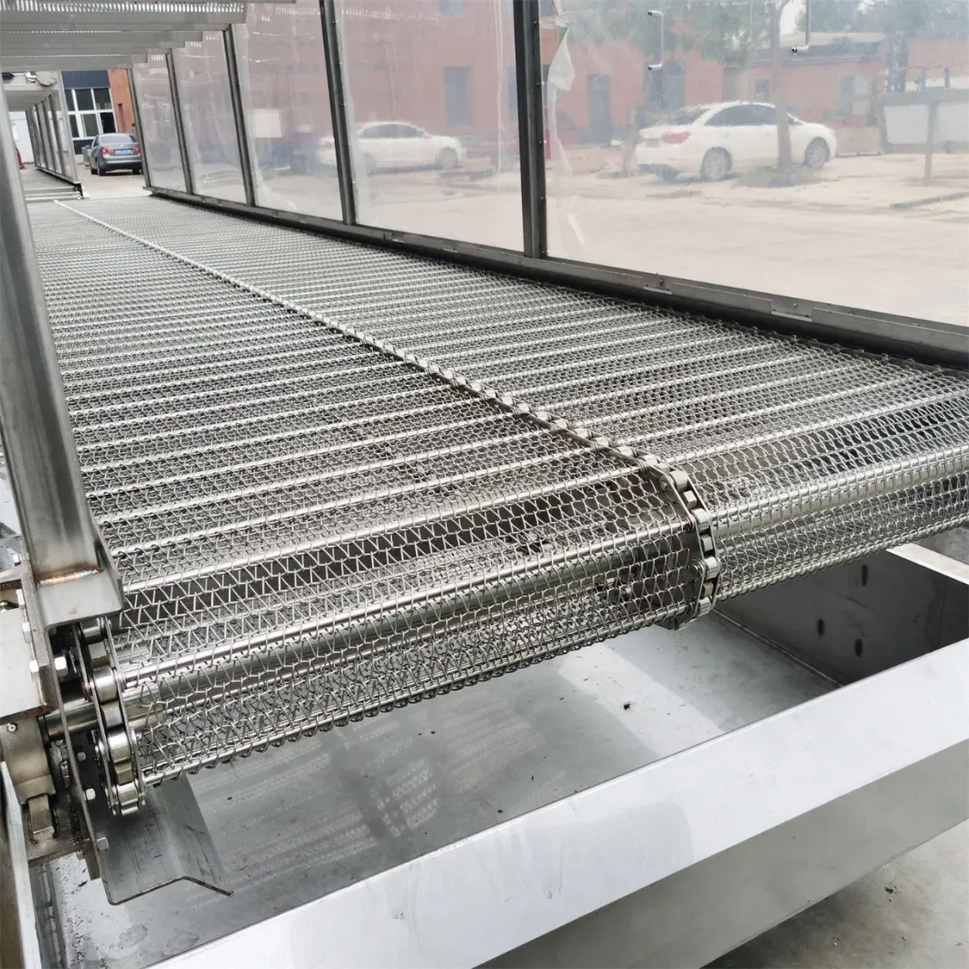 Stainless Steel Mesh Chain Turning Conveyor for Conveying Food