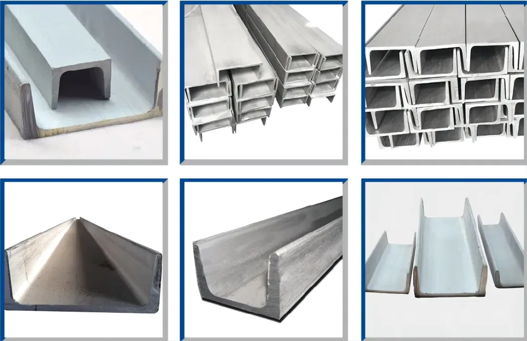 ASTM Cold Rolled 316L 303 321 304L U Beam Stainless Steel Channel Metal Building Steel U Channel Steel U/C Shape Stainless Steel Channel Structural C Profile