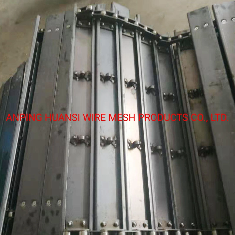 Chain Plate Slat Steel Hinge Conveyor Belt for Hot Treatment