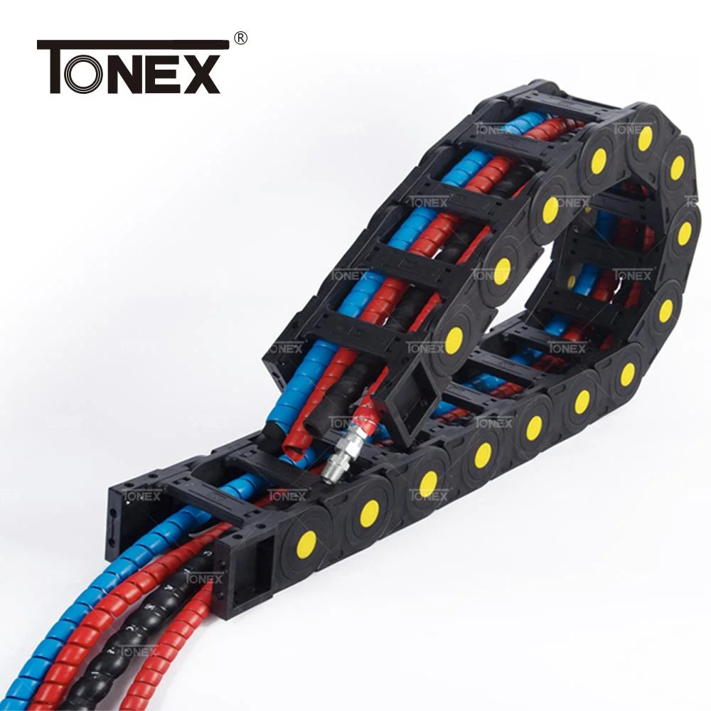 Plastic Cable Bracket for Flexible Track Cable Trough Bridge Drag Chain Guide Rail Chain Manufacture