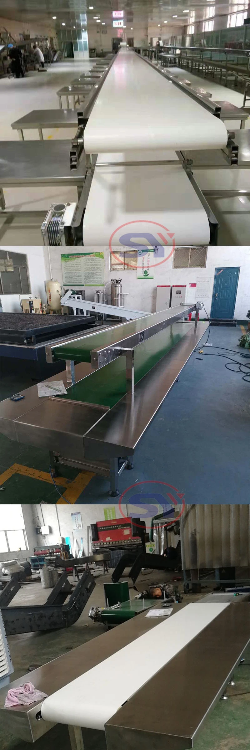 Table Top Belt Turning Conveyor Machine PVC Flat Belt for Sale