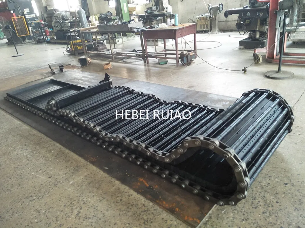 CNC Hinged Belting Hinge Steel Conveyor Slats Belts Chip Conveyor Belt Industrial Conveyor Chain