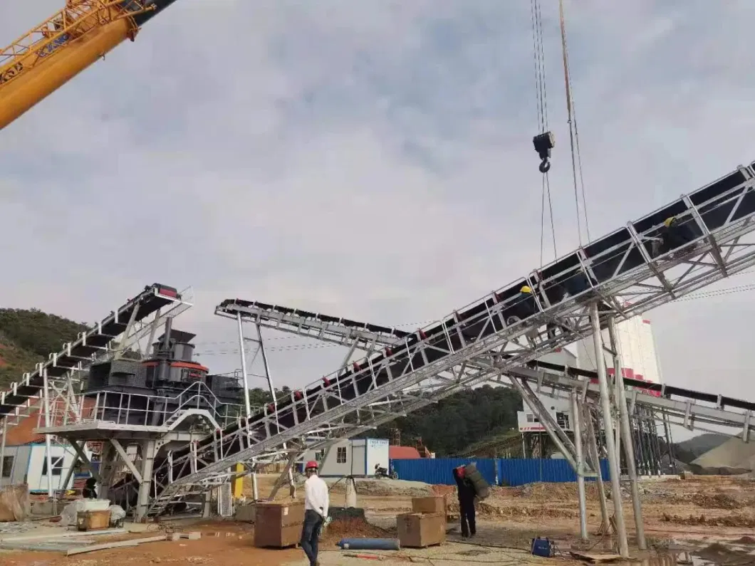 Concrete Batching Plant Finished Concrete Belt Conveyor