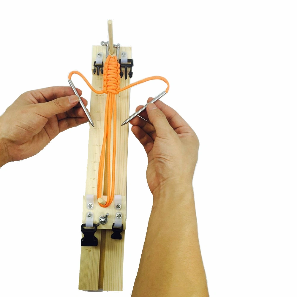 Paracord Jig Wood Bracelet Maker DIY Crafts Knit Tool Paracord Braiding Bracket Rope Weave Jig Wyz13972