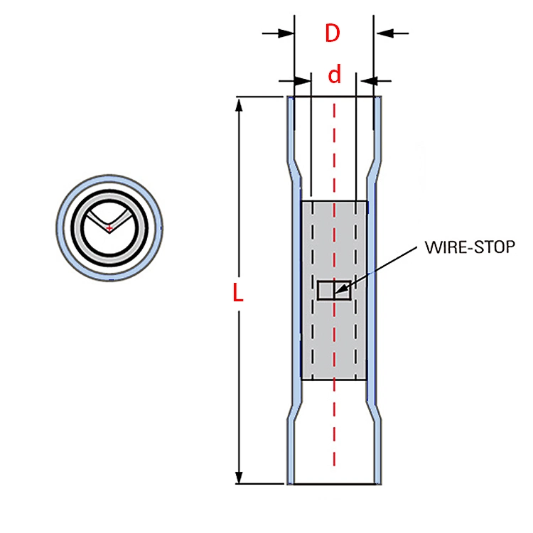 Insulated Heat Shrink Terminal Eco-Friendly Crimping Wire Connecting Wire Terminal