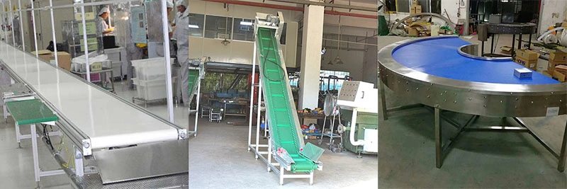 Table Top Belt Turning Conveyor Machine PVC Flat Belt for Sale