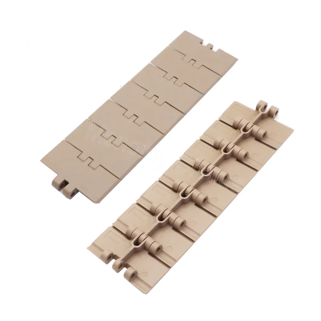 Monorey Chains 802 Series Stainless Steel Slat Top Chains-Double Hinge for Flat Top Conveyor