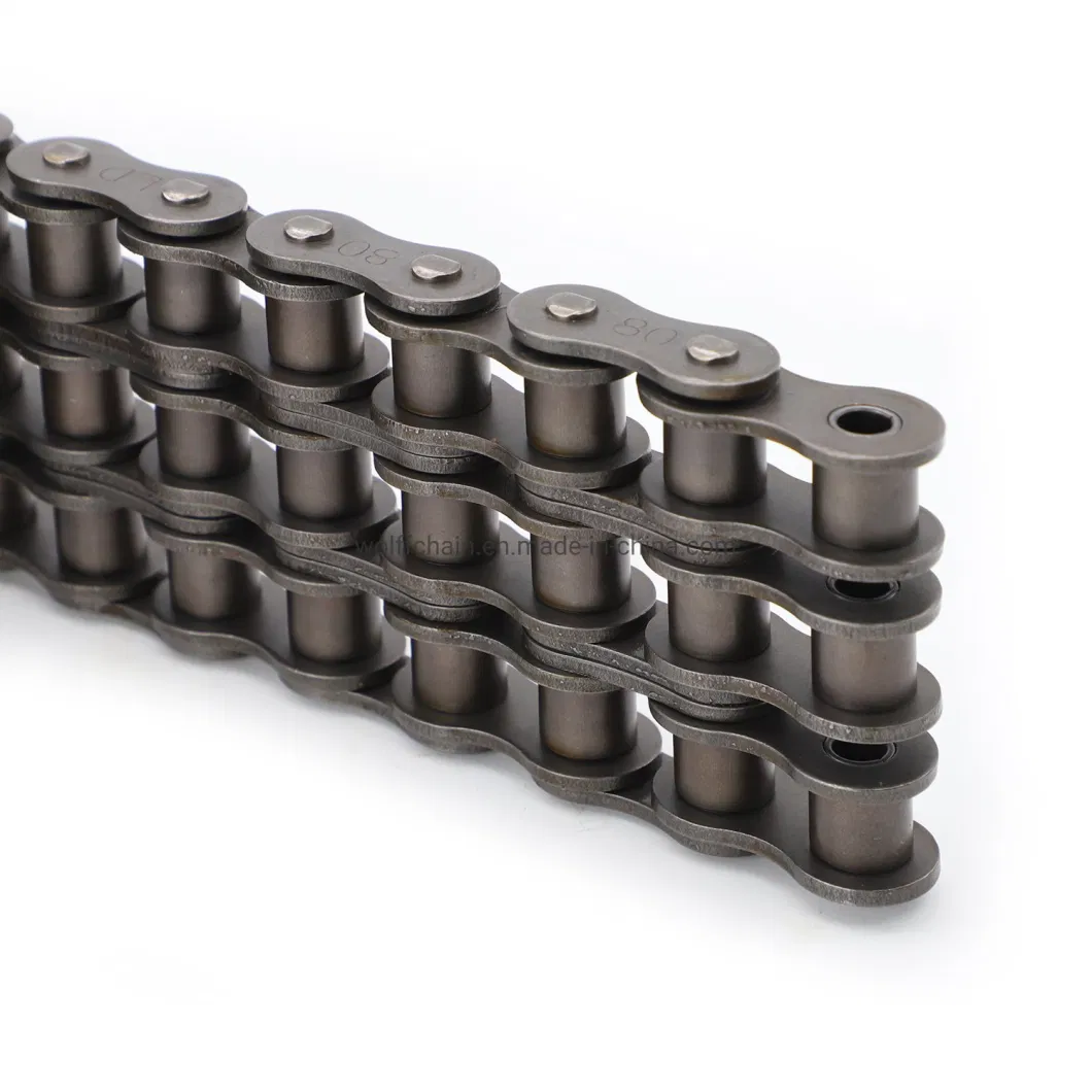 Customized 50 Alloy Steel Short Pitch Transmission Bush Double Flex Chain Drive Chain