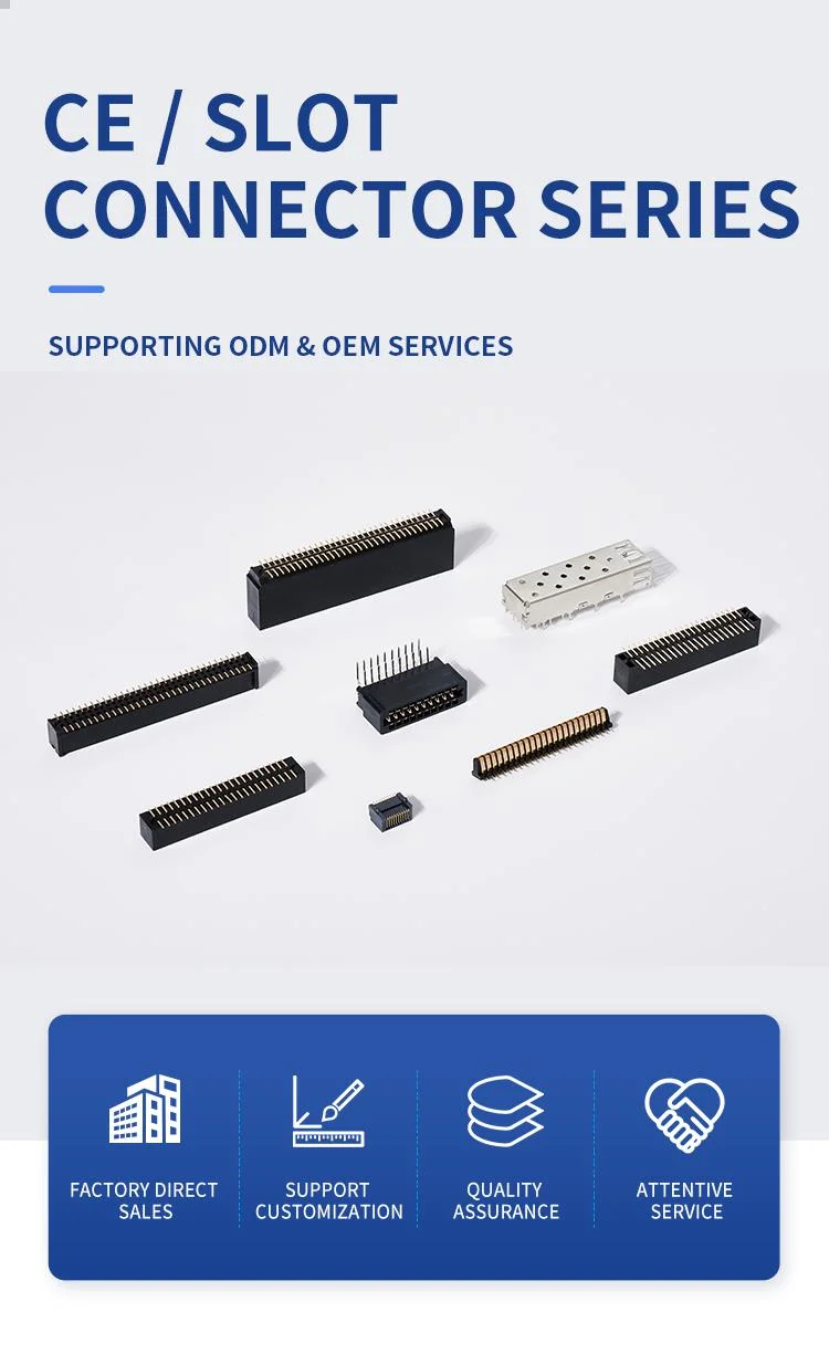 Custom Card Edge Connector Available in High Operating Temperatures From -40&deg; C to 125&deg; C PCB Connector