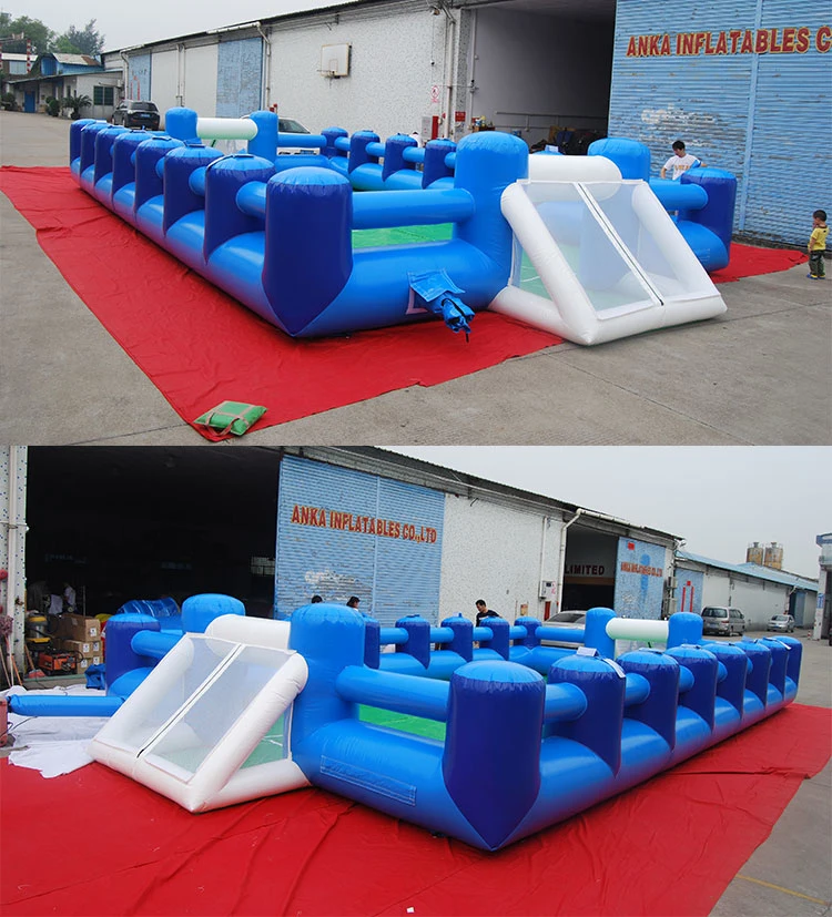 Interactive Street Soccer Inflatable Field Soccer Soap Inflatable Football Field Stadium