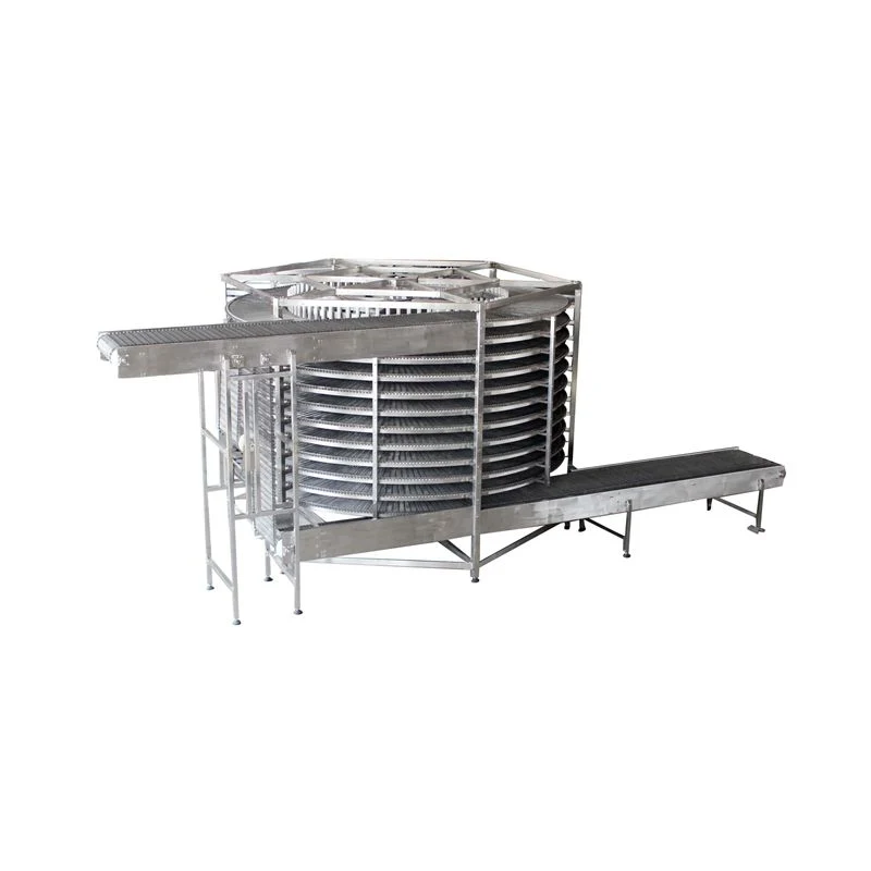 CE Approval Side Driving Modular Belt Spiral Cooler for Bakery