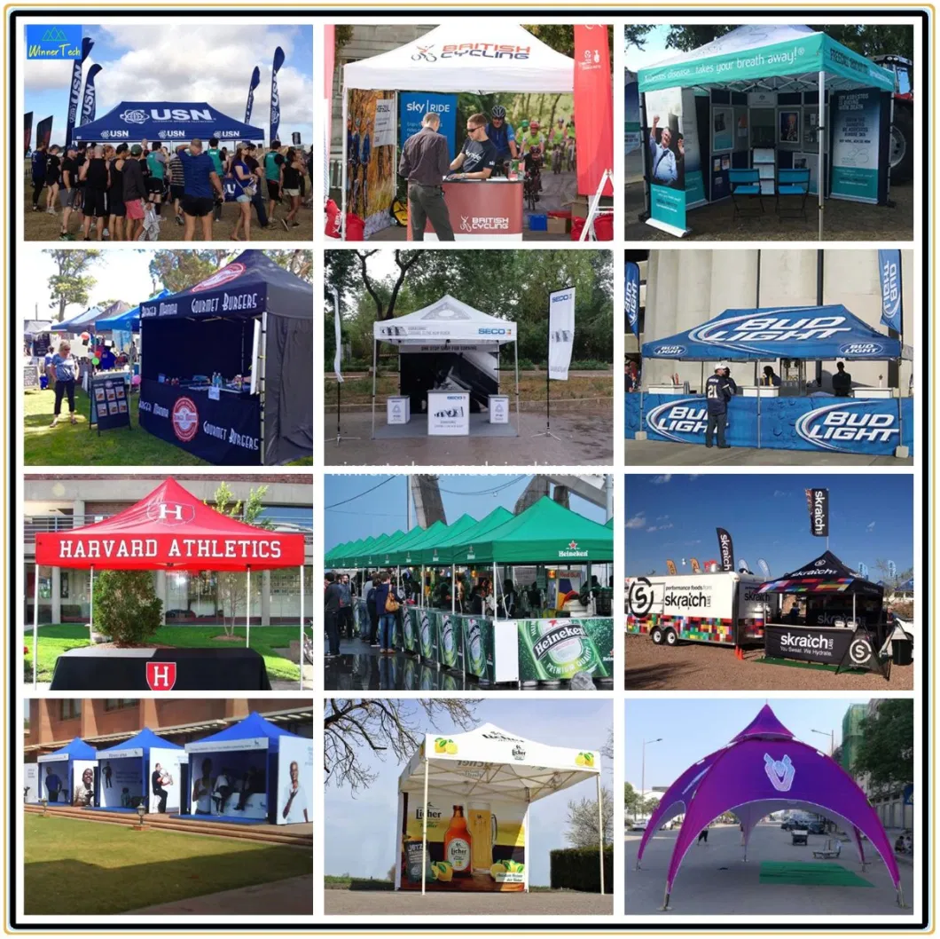 Weather Resistant Advertising Flea Market Stretch Tents for Events Folding Tent for Big Event Outdoor Exhibition Stand Tents -W00005