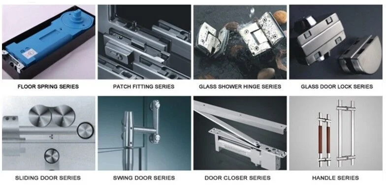 on Sale Bathroom 90 Degree Stainless Steel Double Side Glass Door Shower Hinge