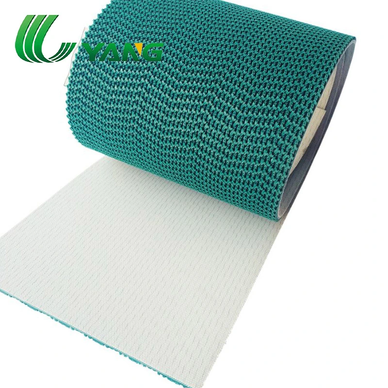 Factory Price Green PVC Rough Top Conveyor Belt with Antiskid High Friction