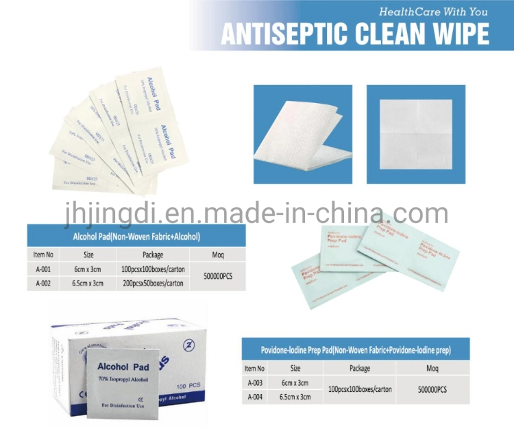 Top Sponsor Listing Pad Alcohol Non-Woven Sterile Pad and 70% Isopropyl Alcohol Pad and Clean Wipe