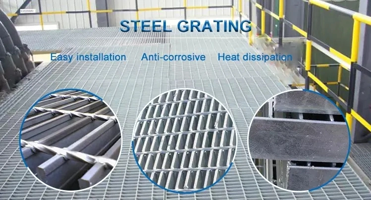 Hot Dipped Galvanized Open End Grating Walkway Grid Manufacturer