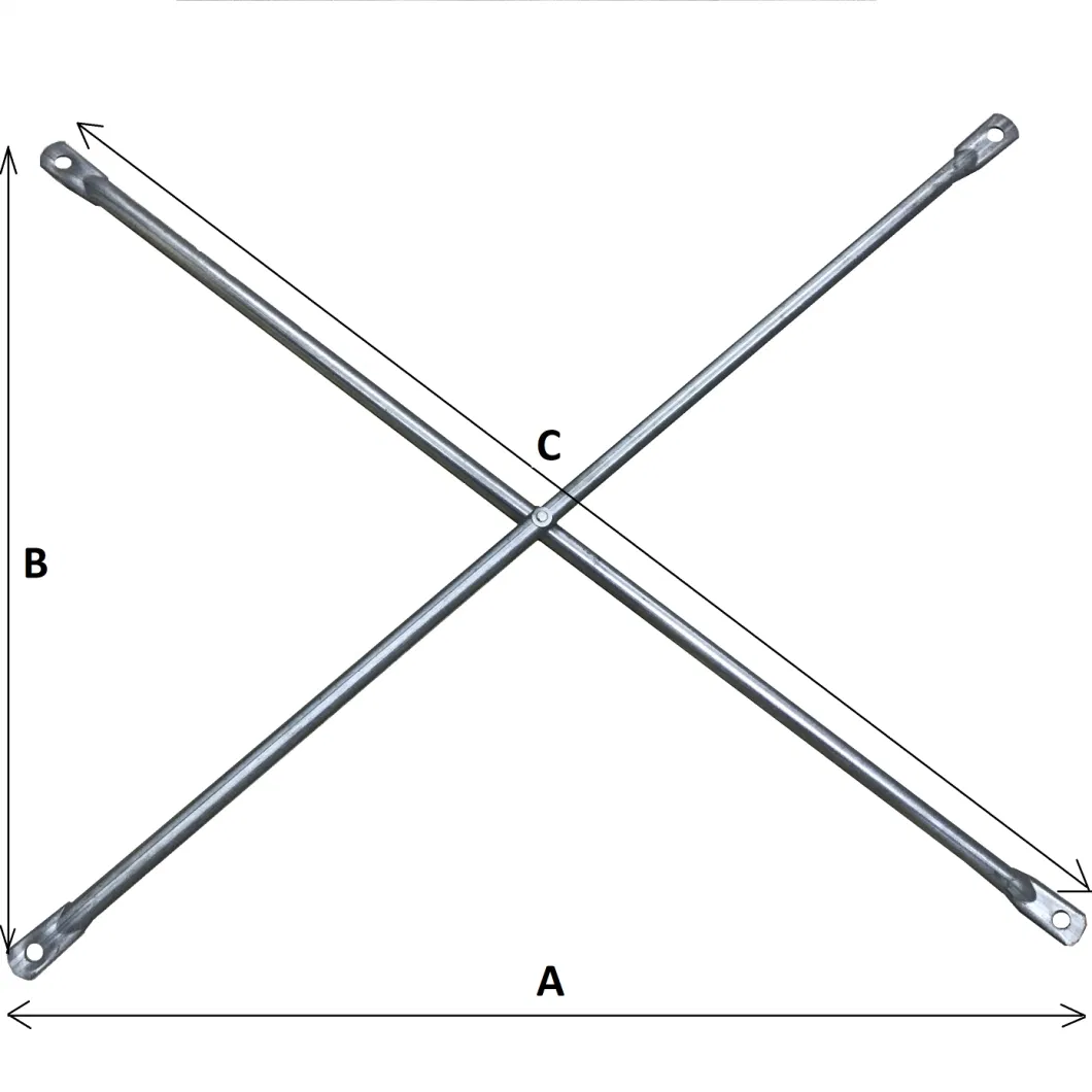 Galvanized Cross Brace Scaffolding Accessories for Frame Scaffolding System