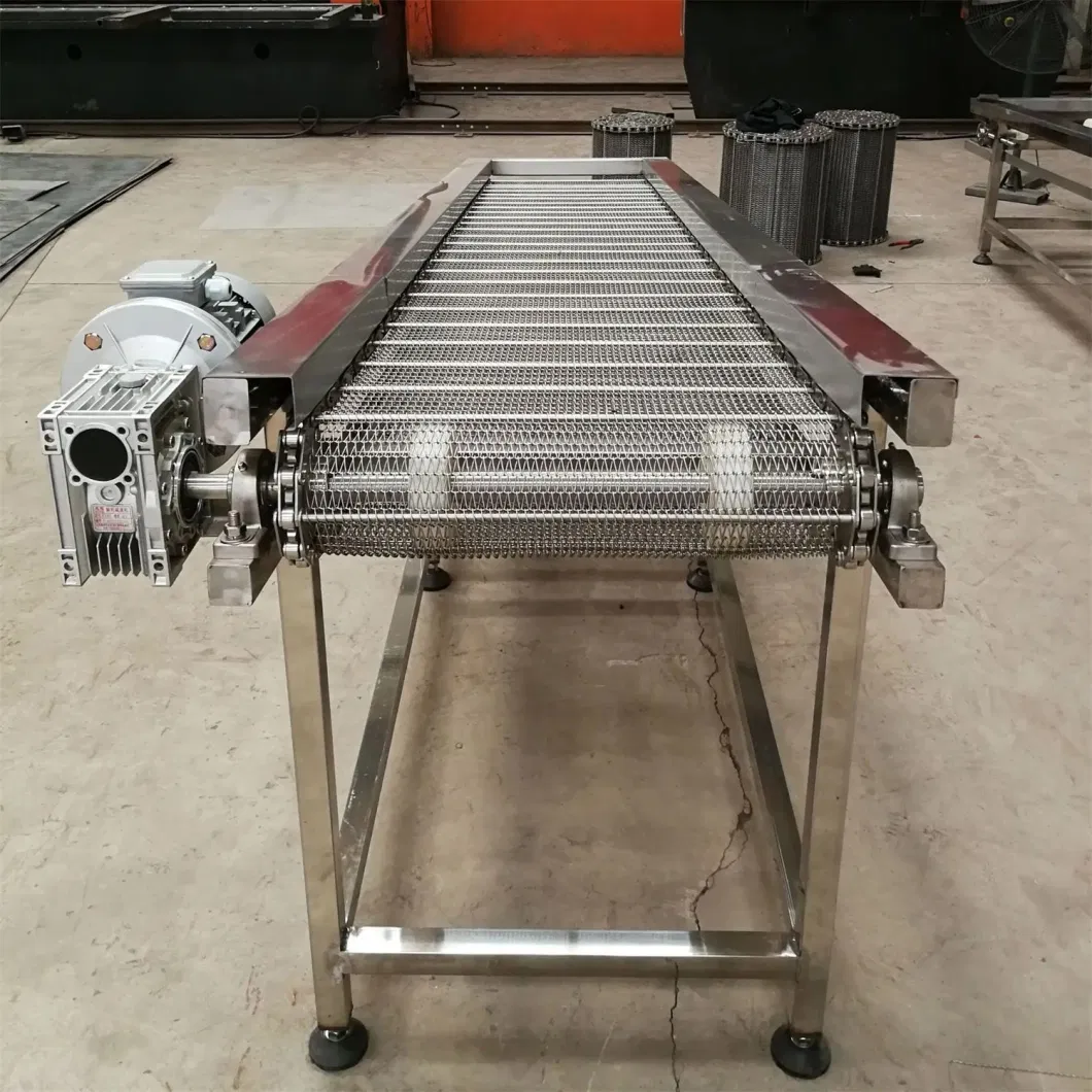 Stainless Steel Mesh Chain Turning Conveyor for Conveying Food