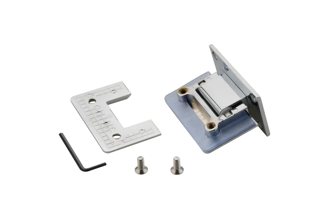 Zinc-Alloy 90 Degree Double Side Beveled Edge Shower Room Glass Door Hinge