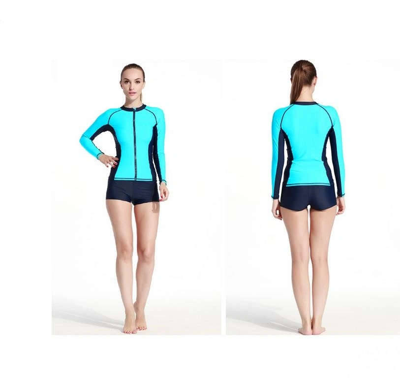 Body Shape Women&prime; S Lycra Surfing Suit &amp; Digital Printed Diving Top (722)