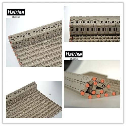 Hairise 5936 Food Grade Baffle Plate Plastic Conveyor Modular Belt