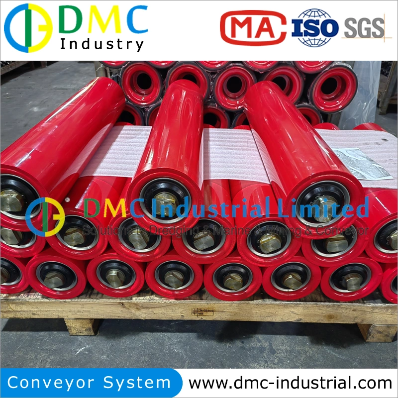 High Quality HDPE UHMWPE Carbon Steel Rubber PU PVC Urethane Stainless Drum Drive Pulley Wheel Spare Parts Conveyor Roller for Belt Conveyors