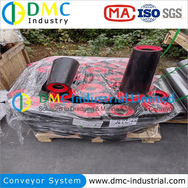 High Quality HDPE UHMWPE Carbon Steel Rubber PU PVC Urethane Stainless Drum Drive Pulley Wheel Spare Parts Conveyor Roller for Belt Conveyors