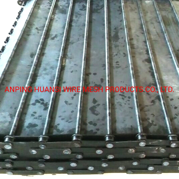 Chain Plate Slat Steel Hinge Conveyor Belt for Hot Treatment