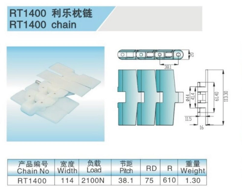 Side Flex Conveyor Chains for Diary Production Lines