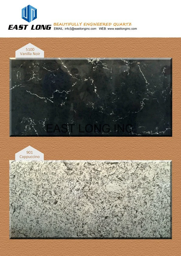 Hot Sale Artificial Quartz Stone Slab for Kitchen Countertop Marble Surface