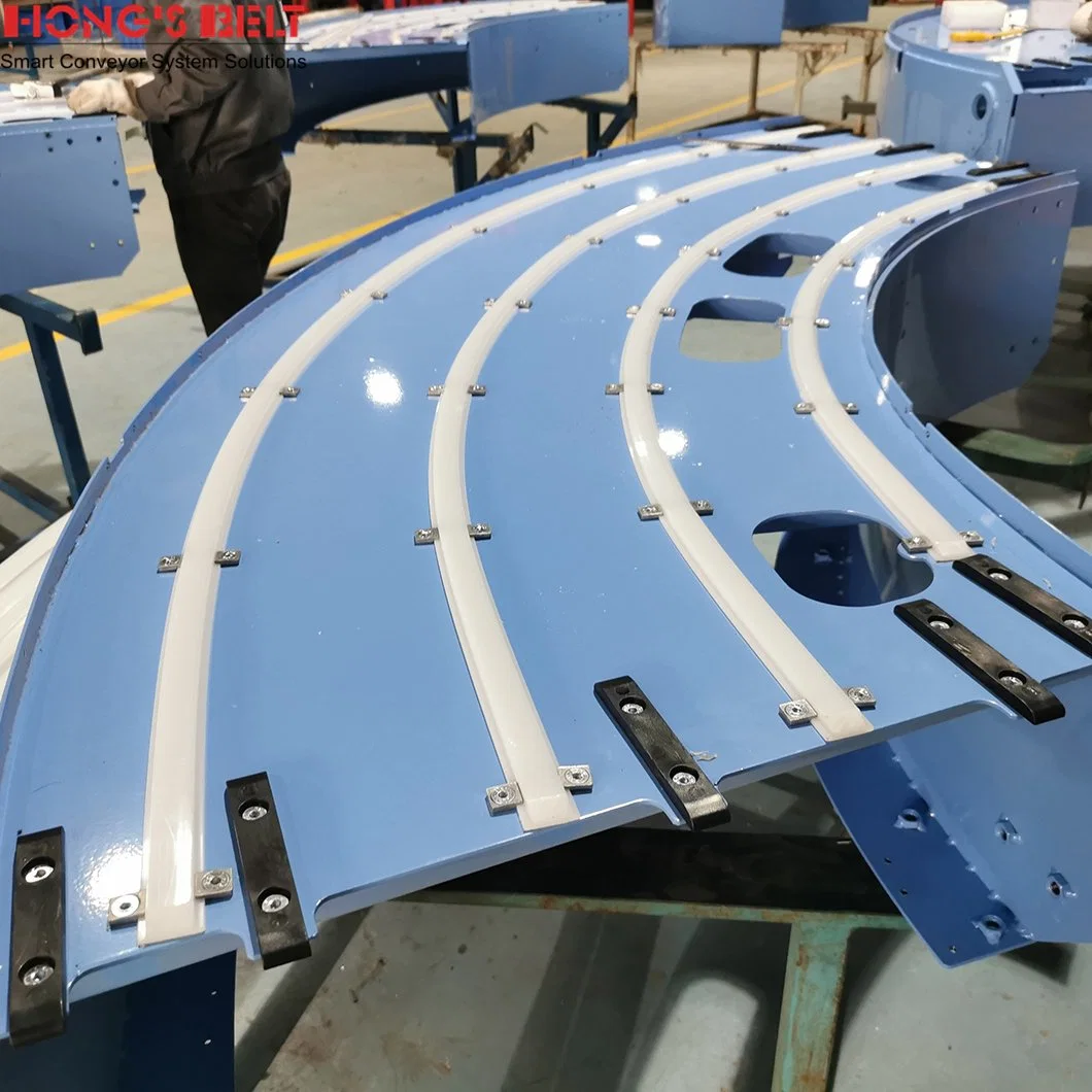 Hongsbelt Belt Modular Conveyor Flat Turning Conveyor for Logistics Industry