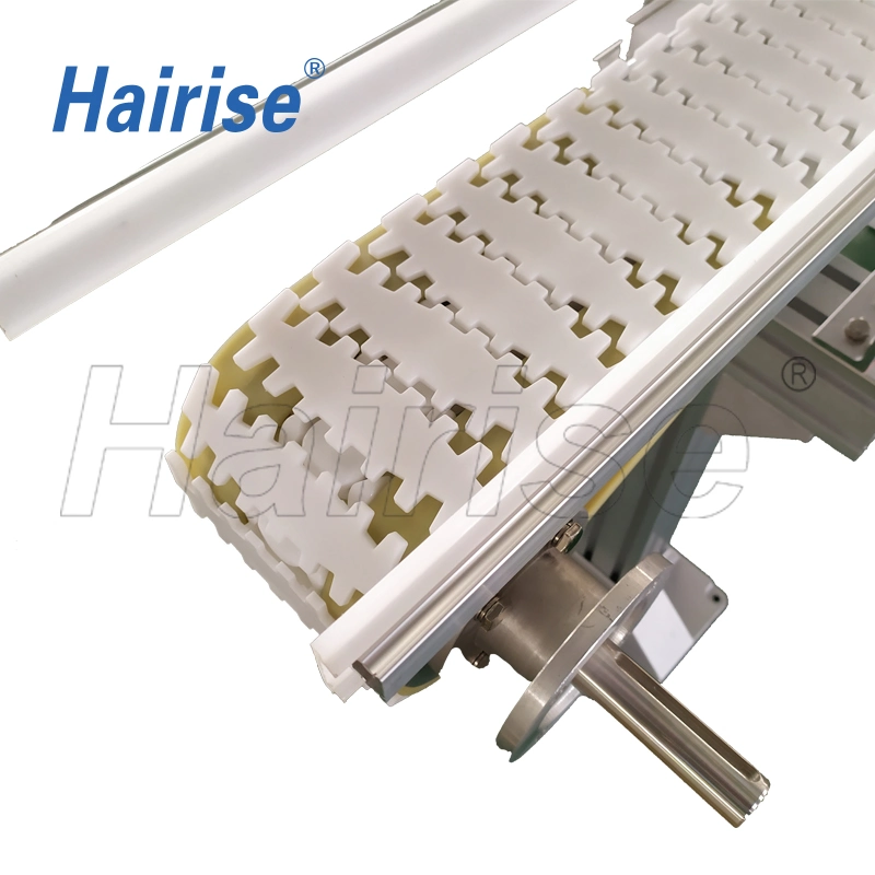 Hairise White Flexible Chain with Teeth Used in Conveyor Line with FDA&amp; Gsg Certificate