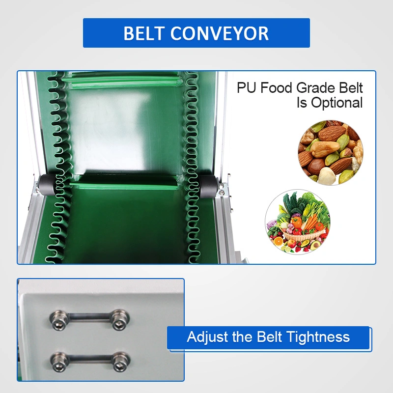 Bifa Industrial PVC/PU Green Rubber Flat Incline Feeding Belt Conveyor System Machine