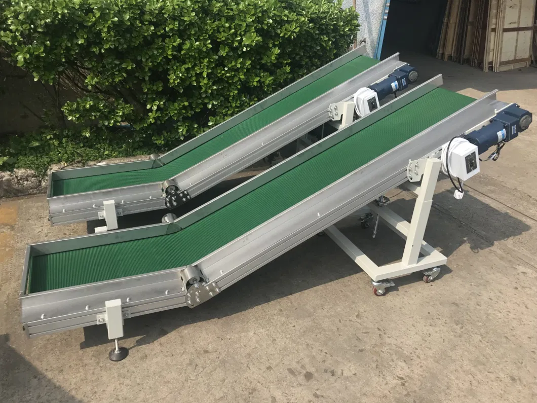 Low Price Stainless Steel Belt Inclined Conveyor Food Grade Lifting Conveyor